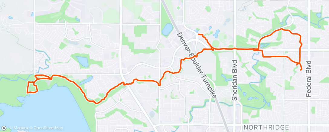 Map of the activity, Afternoon Ride