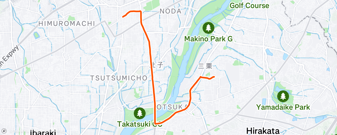 Map of the activity, 午後のライド