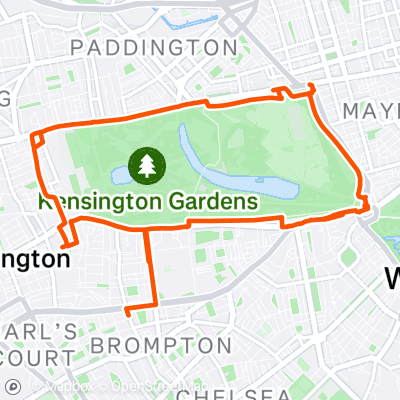 Lap of Hyde Park For Garmin Demo | 6.9 mi Cycling Route on Strava