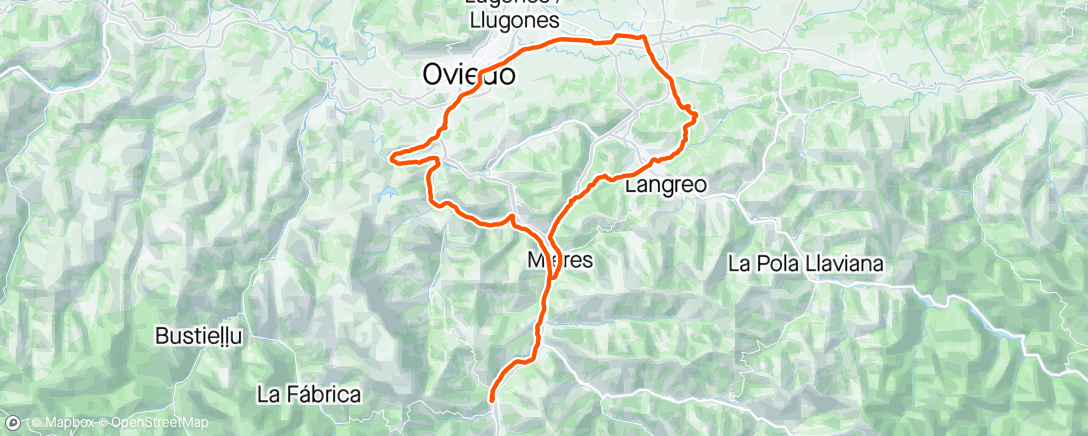 Map of the activity, SAN TIRSO/GARGANTADA/EL BERRON/PARQUE DE INVIERNO/BUEÑO/PALOMAR/SOTO RIBERA
