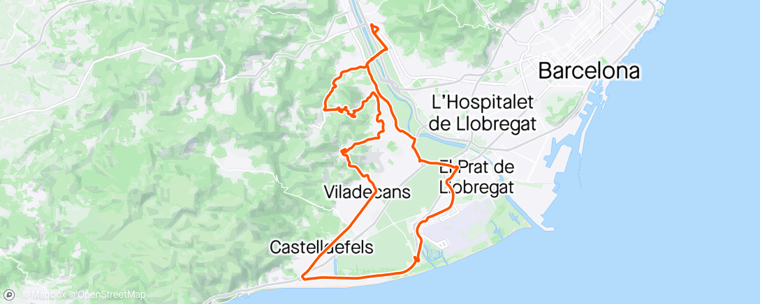 Map of the activity, Altos de Sant Climent y Cesalpina