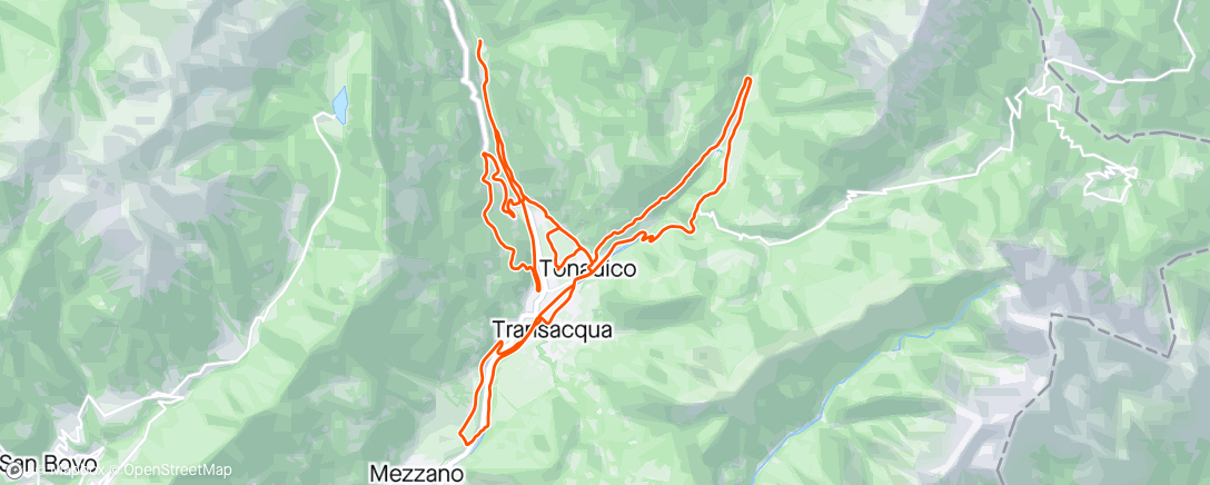 Mapa de la actividad (Sessione di mountain biking all’ora di pranzo)