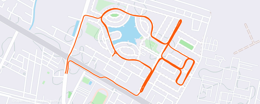 Map of the activity, Morning Run