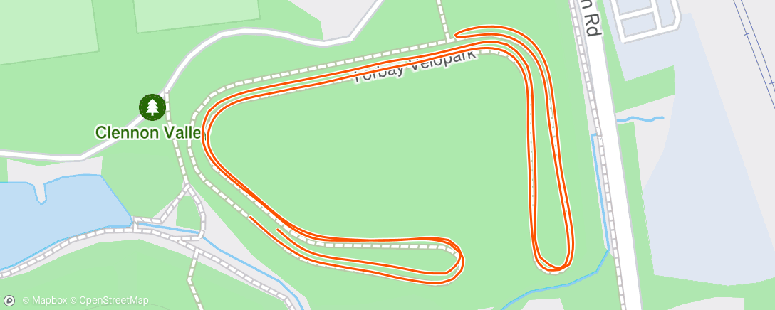 Map of the activity, South Devon Relays (3km)