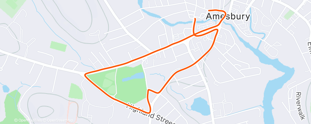 Map of the activity, Night Run