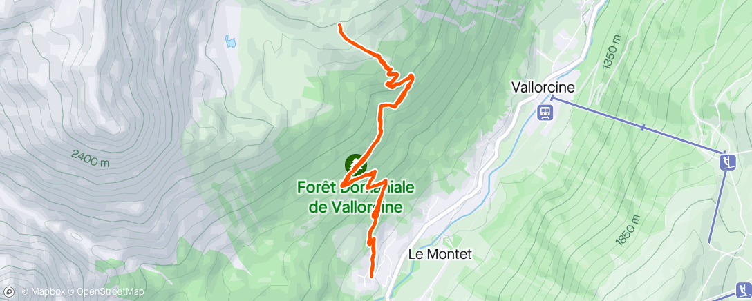 Map of the activity, Sherpa TNF x Chaiten 🟡⚫️ J2