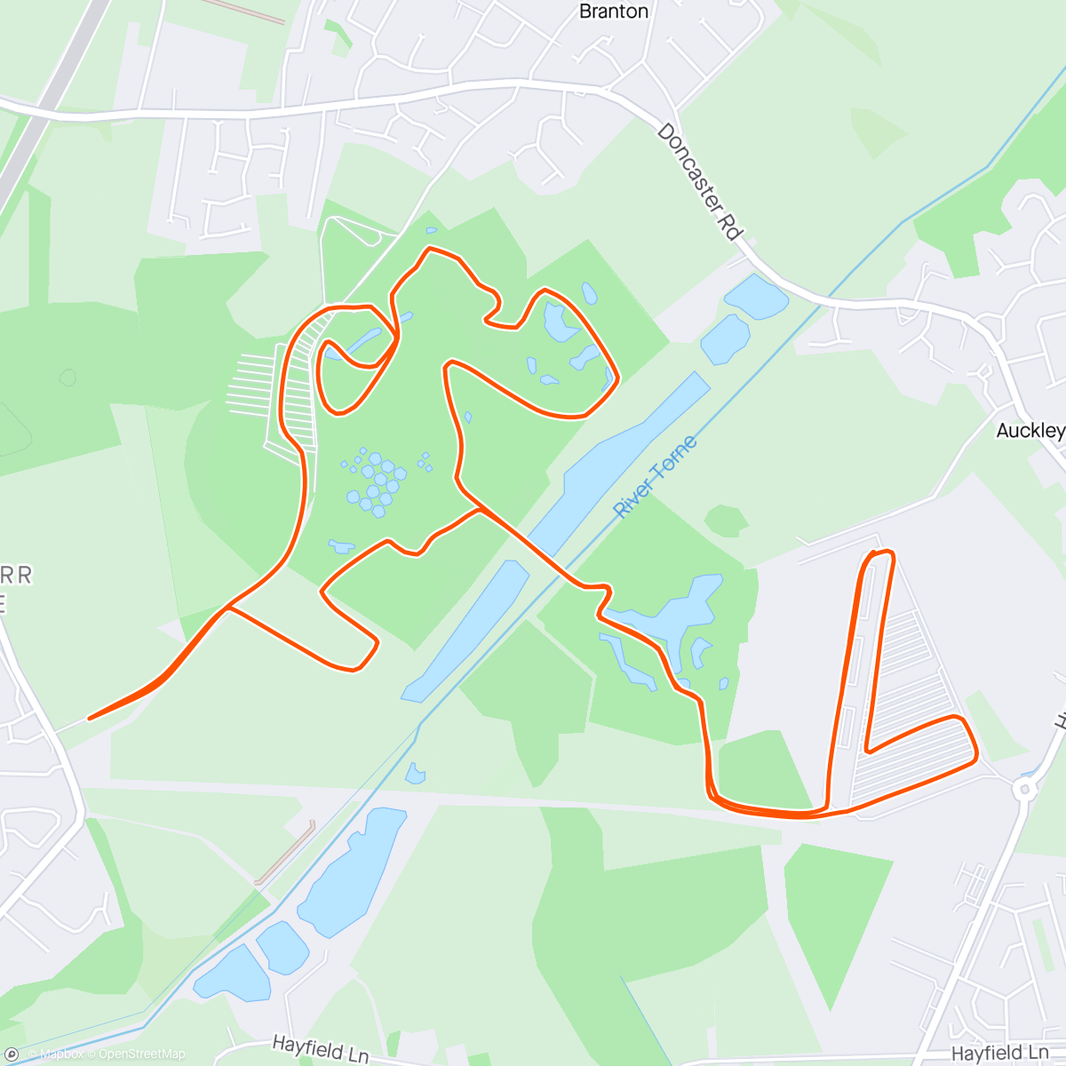 Map of the activity, A 10k PB Inspired by the Polar Bears!! Doncaster Wildlife Park