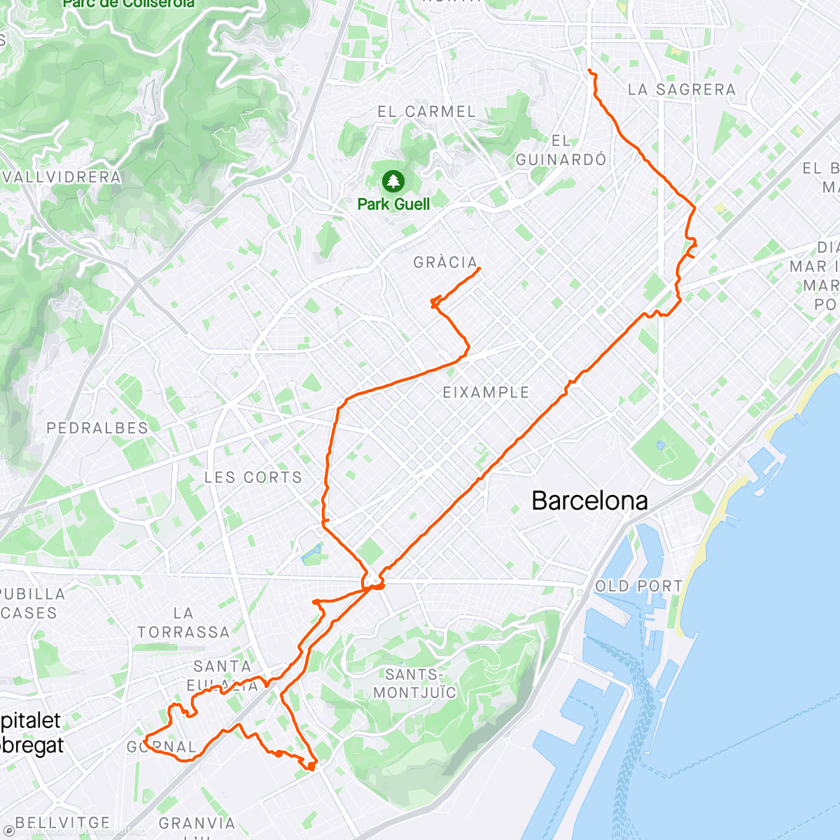 Map of the activity, Bmx street con la people