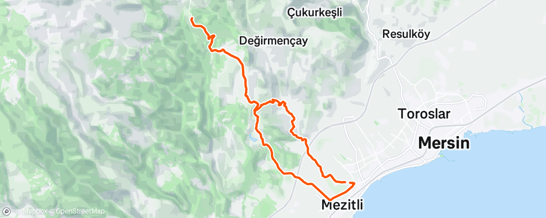 Map of the activity, Morning Ride