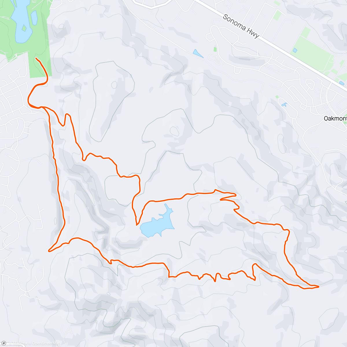 Map of the activity, Rocky