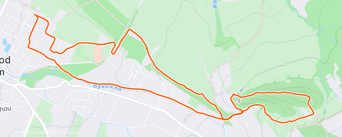 Карта физической активности (Rodinná procházka)