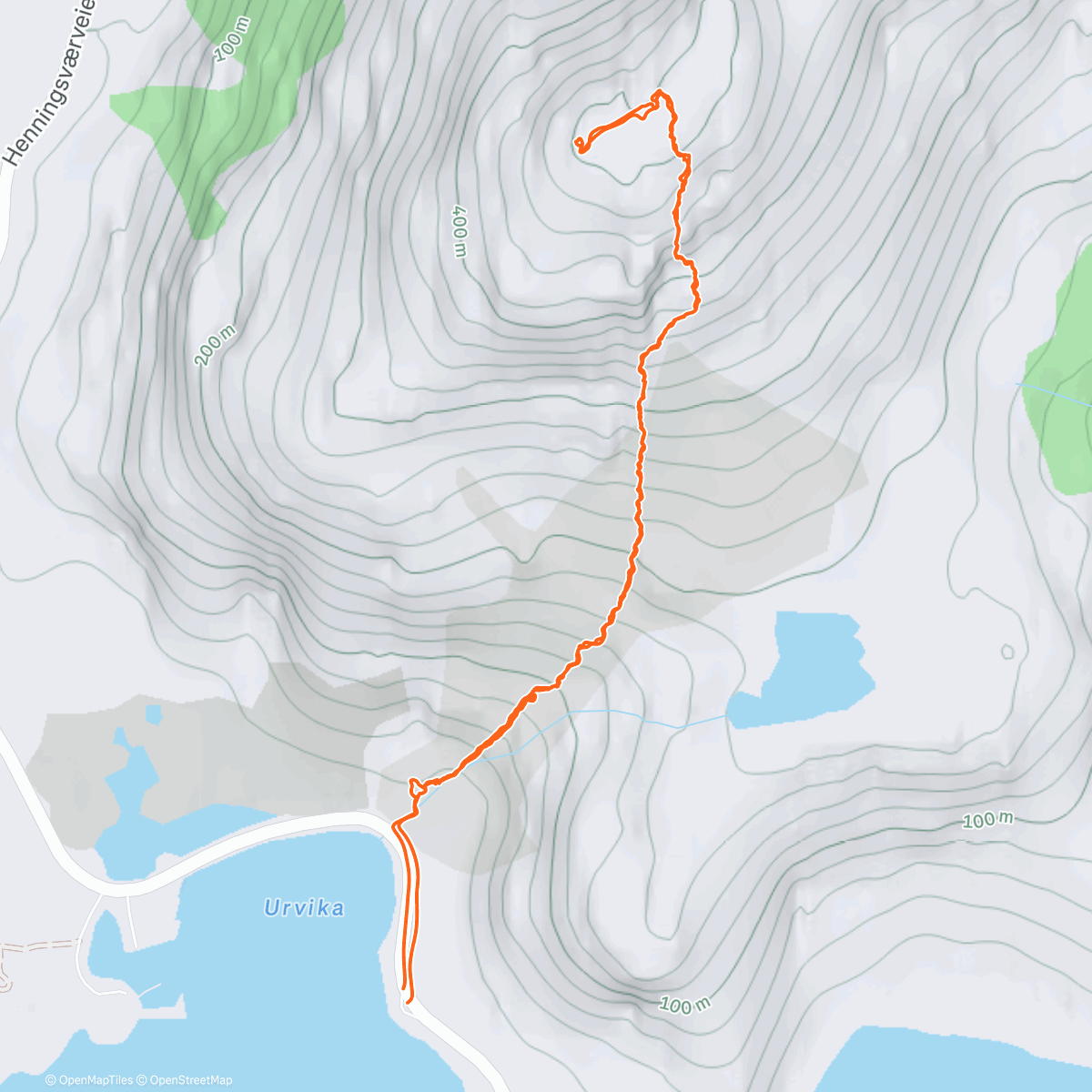 Map of the activity, Lunch Run