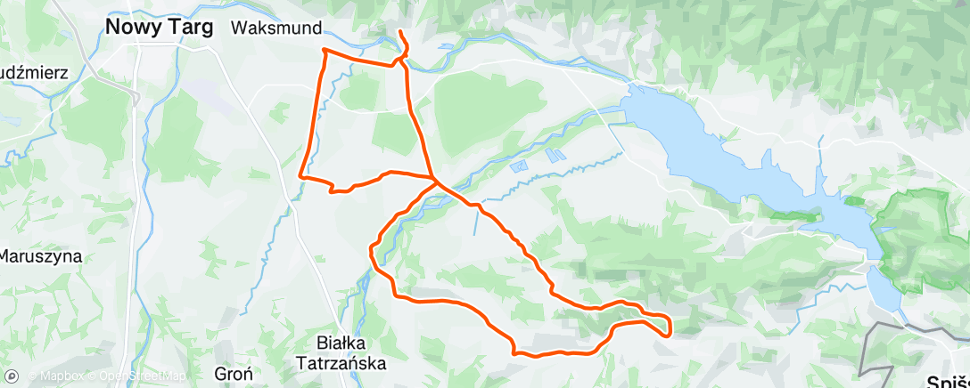 Map of the activity, Afternoon Ride