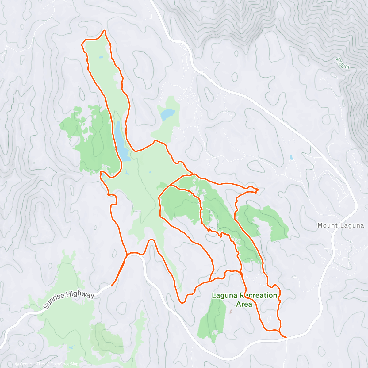 Map of the activity, Ravines