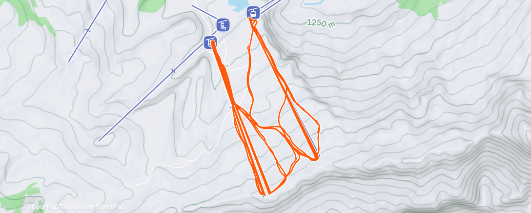 Карта физической активности (Morning Alpine Ski)