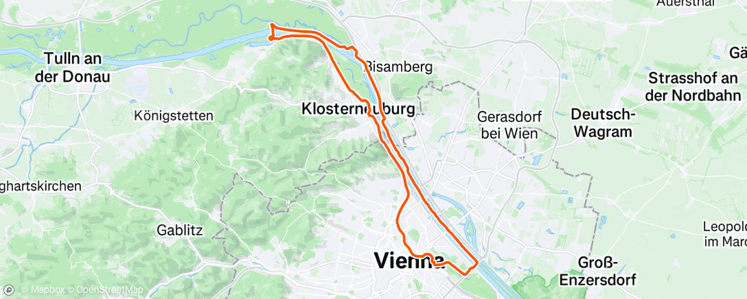 Map of the activity, Fahrt am Morgen