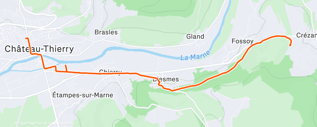 Map of the activity, Après une balade à Poney pour les enfants