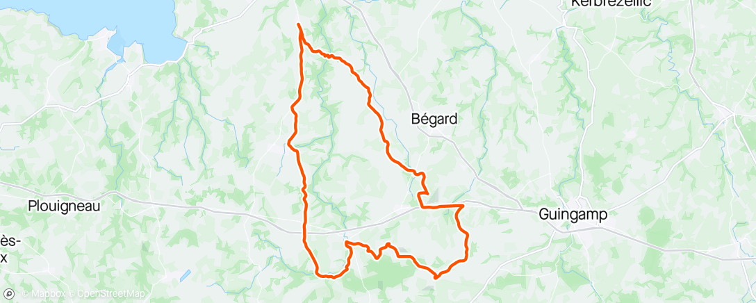 Map of the activity, Ça patine dans le Menez Bré ⛸️