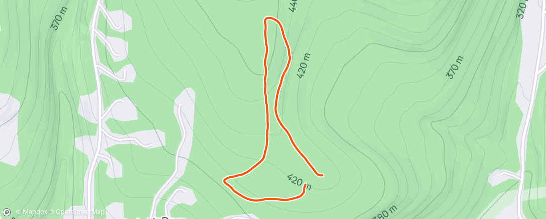 Map of the activity, Evening Walk