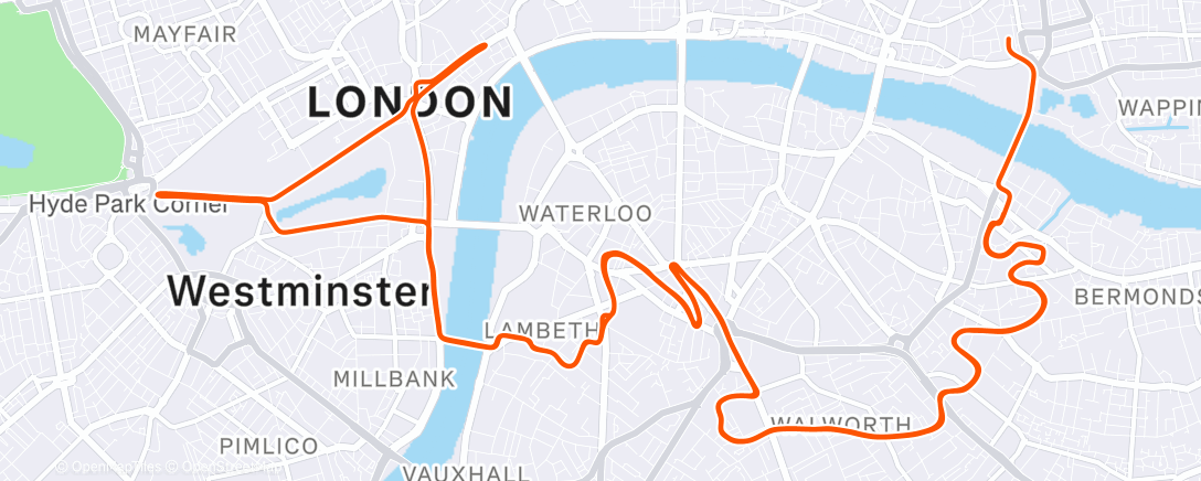 Map of the activity, Zwift - Race: Stage 4: Fresh Outta '25: London Uprising (B) on London Uprising in London