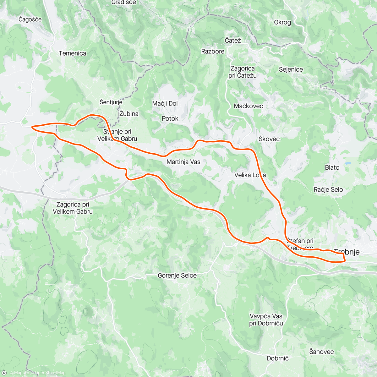 活动地图，BKOOL - Veliki Gaber, Slovenia