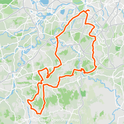 Surrey Hills 100k | 99.1 km Cycling Route on Strava