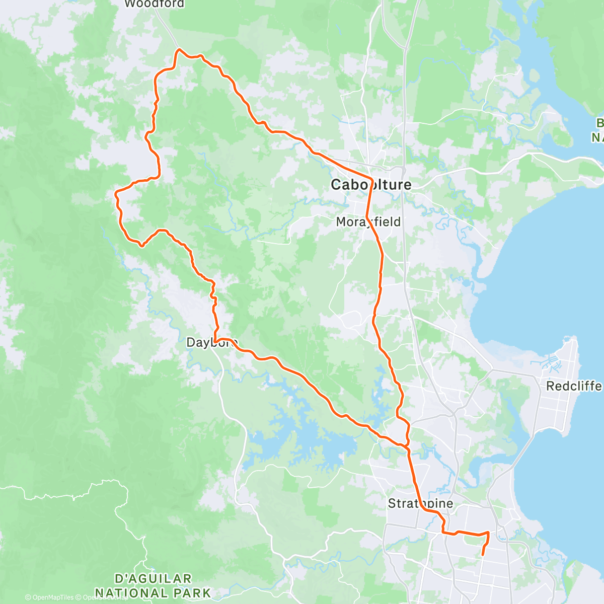 Карта физической активности (LSC Mt Mee 101)