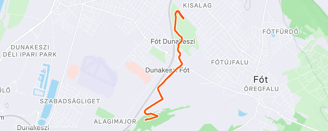 Map of the activity, Morning Walk