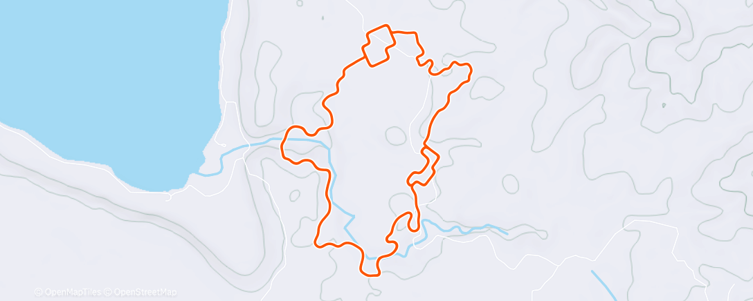Карта физической активности (Zwift - 40k TT -  Ainslie +3 on Two Village Loop in Makuri Islands)