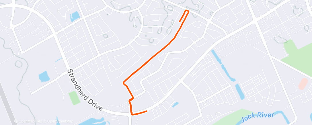 Map of the activity, Lunch Run