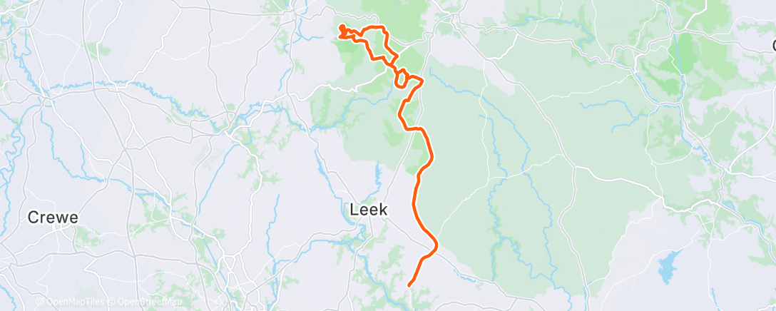 Map of the activity, Morning Ride