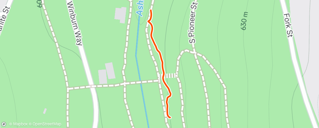 Map of the activity, Lunch Hike