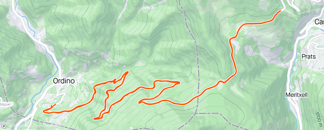 Map of the activity, Afternoon Ride