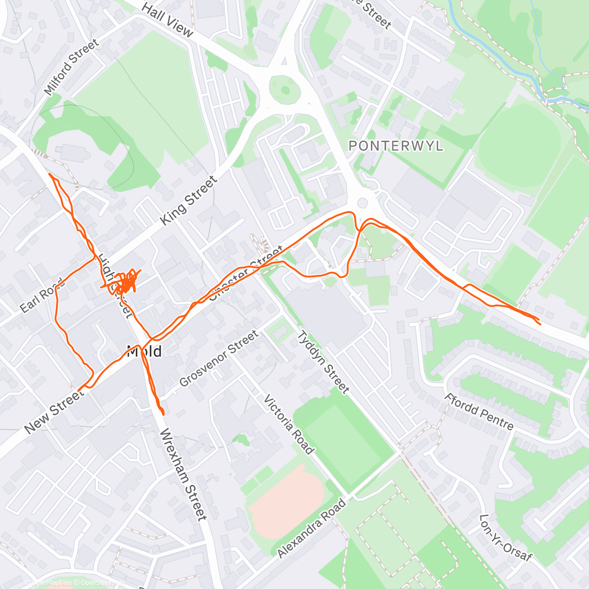 Карта физической активности (Afternoon Walk with my daughter)