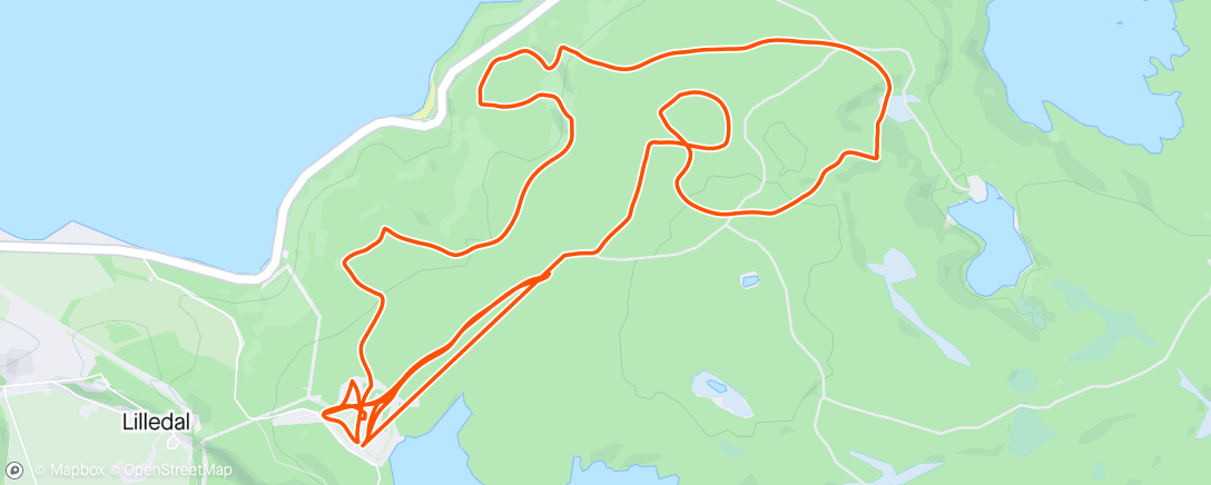 Map of the activity, Halden O-meeting mellom