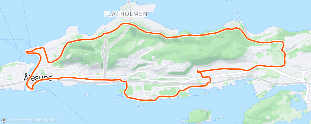 Map of the activity, Nørvøya rundt med Erik