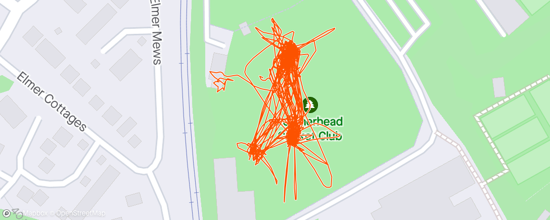 Map of the activity, First cricket game of the season