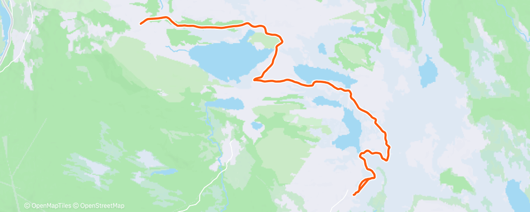 Карта физической активности (Morning Nordic Ski)