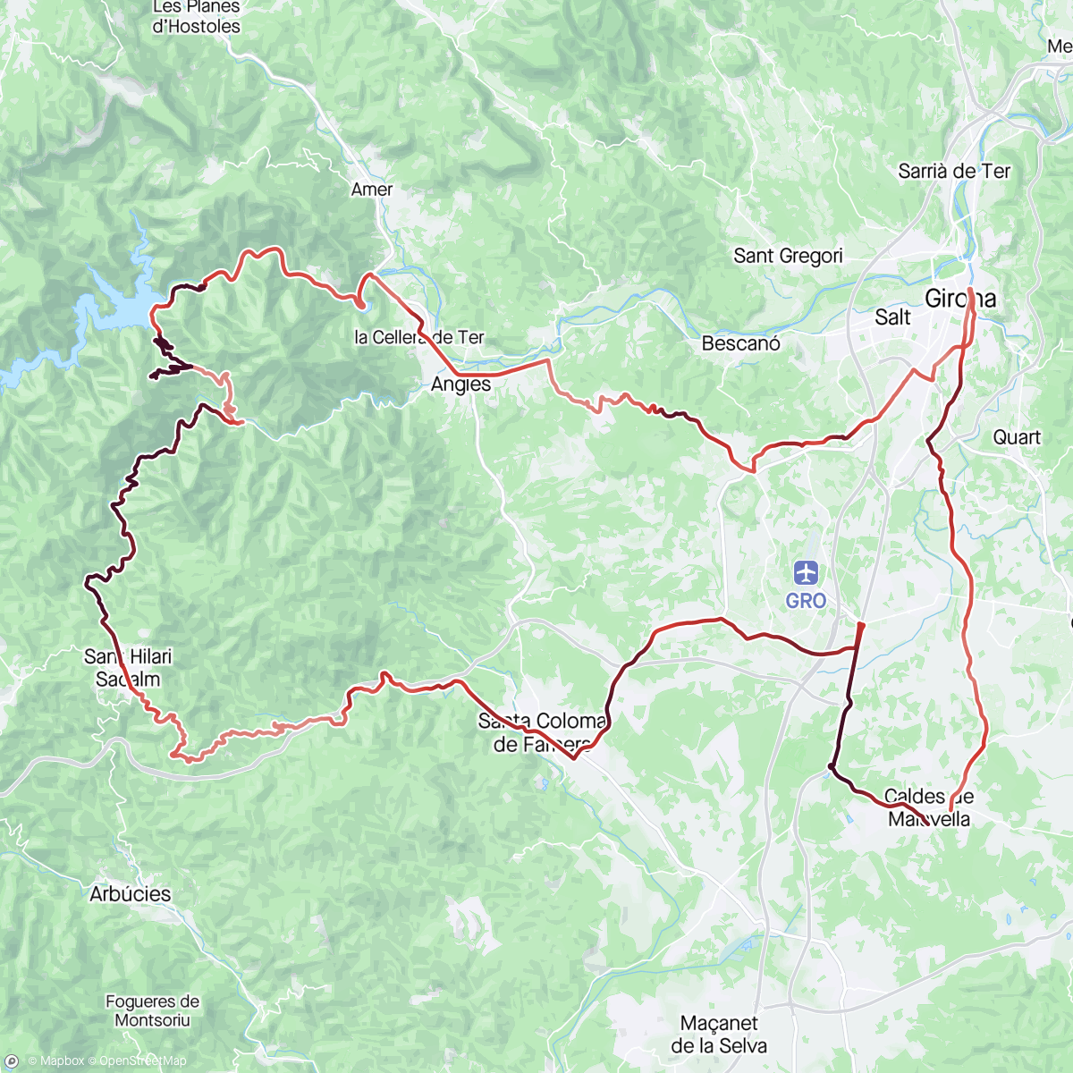 Map of the activity, Gerundant amb Dilme i Pau
