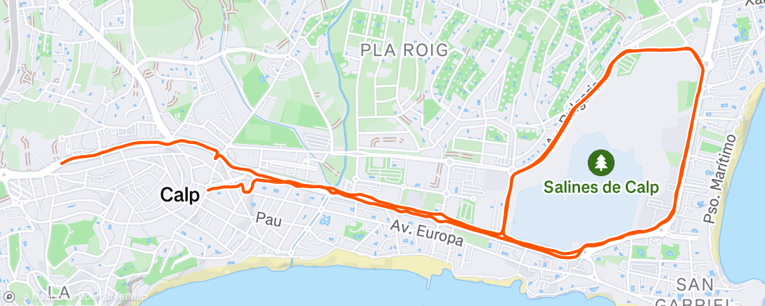 Mappa dell'attività Middagloop