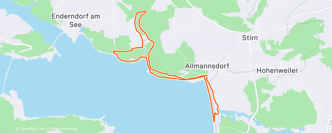 Карта физической активности (Carrera de montaña a la hora del almuerzo)