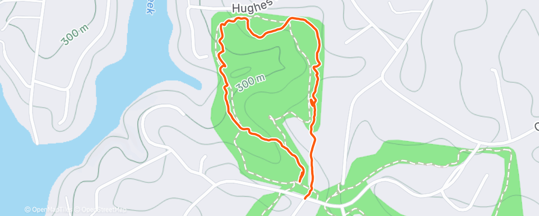 Map of the activity, Afternoon Walk