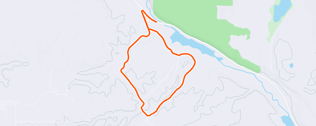Map of the activity, Morning Run