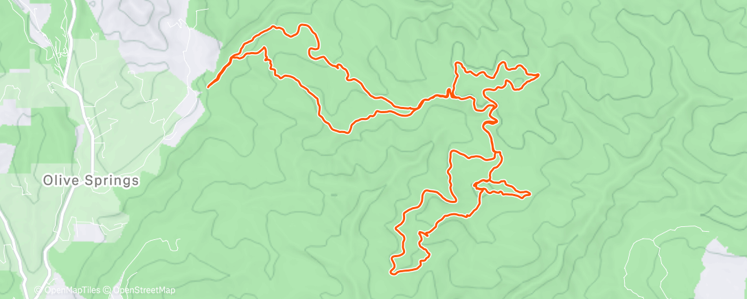Map of the activity, MTB unplugged