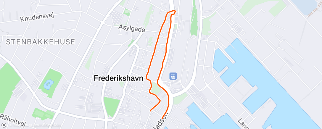 Map of the activity, Morning Run