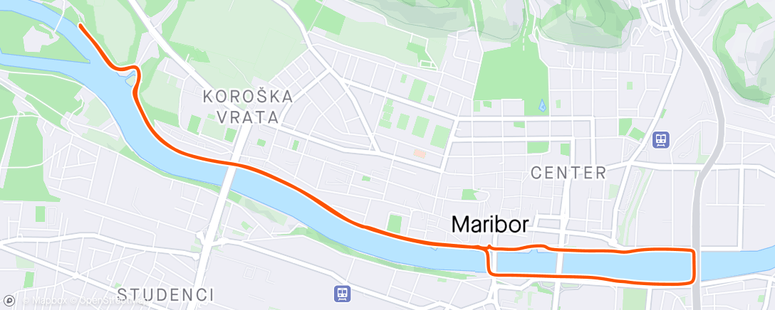 Mapa da atividade, Family bike Maribor ob Dravi