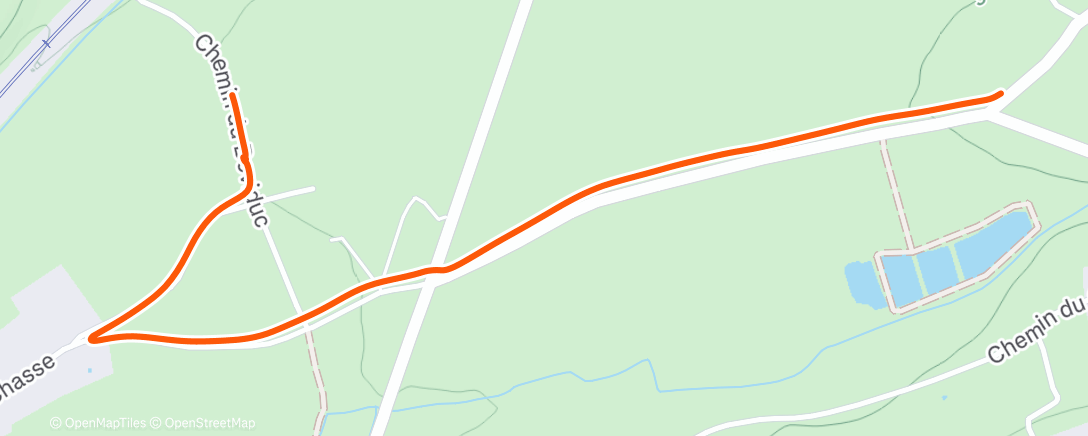 Map of the activity, Trail le matin