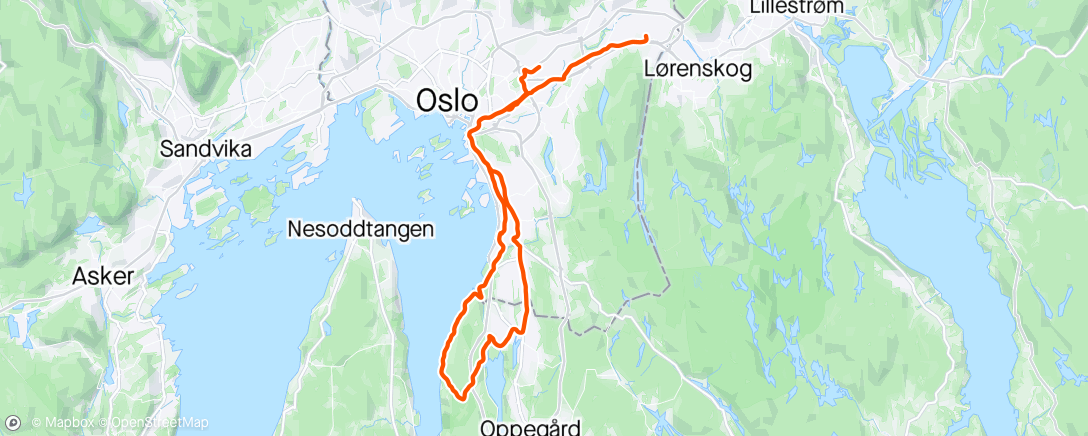 Map of the activity, ODP fin start på dagen