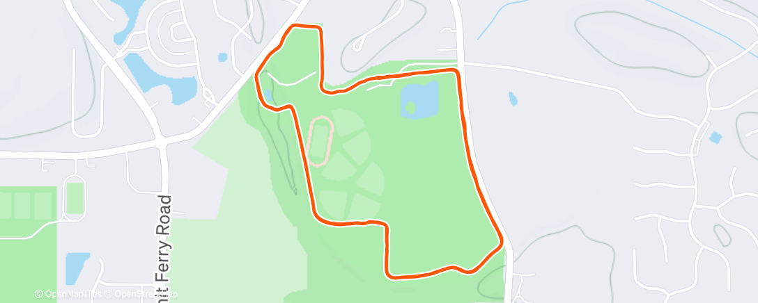 Carte de l'activité Afternoon Run