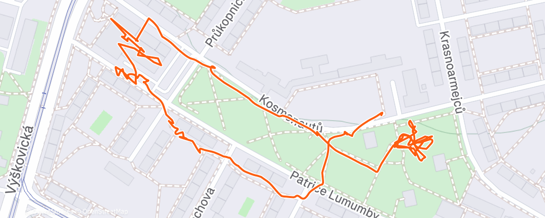 Map of the activity, Lunch Hike